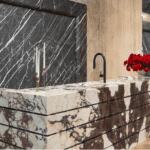 Viola Island & Nero Marquina Wall